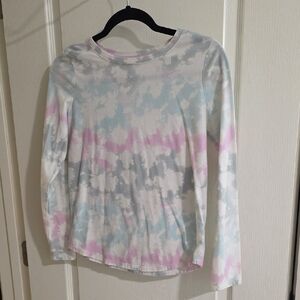 Cat & Jack Pastel Tie-Dye Crewneck Tee - Pink, Blue, White